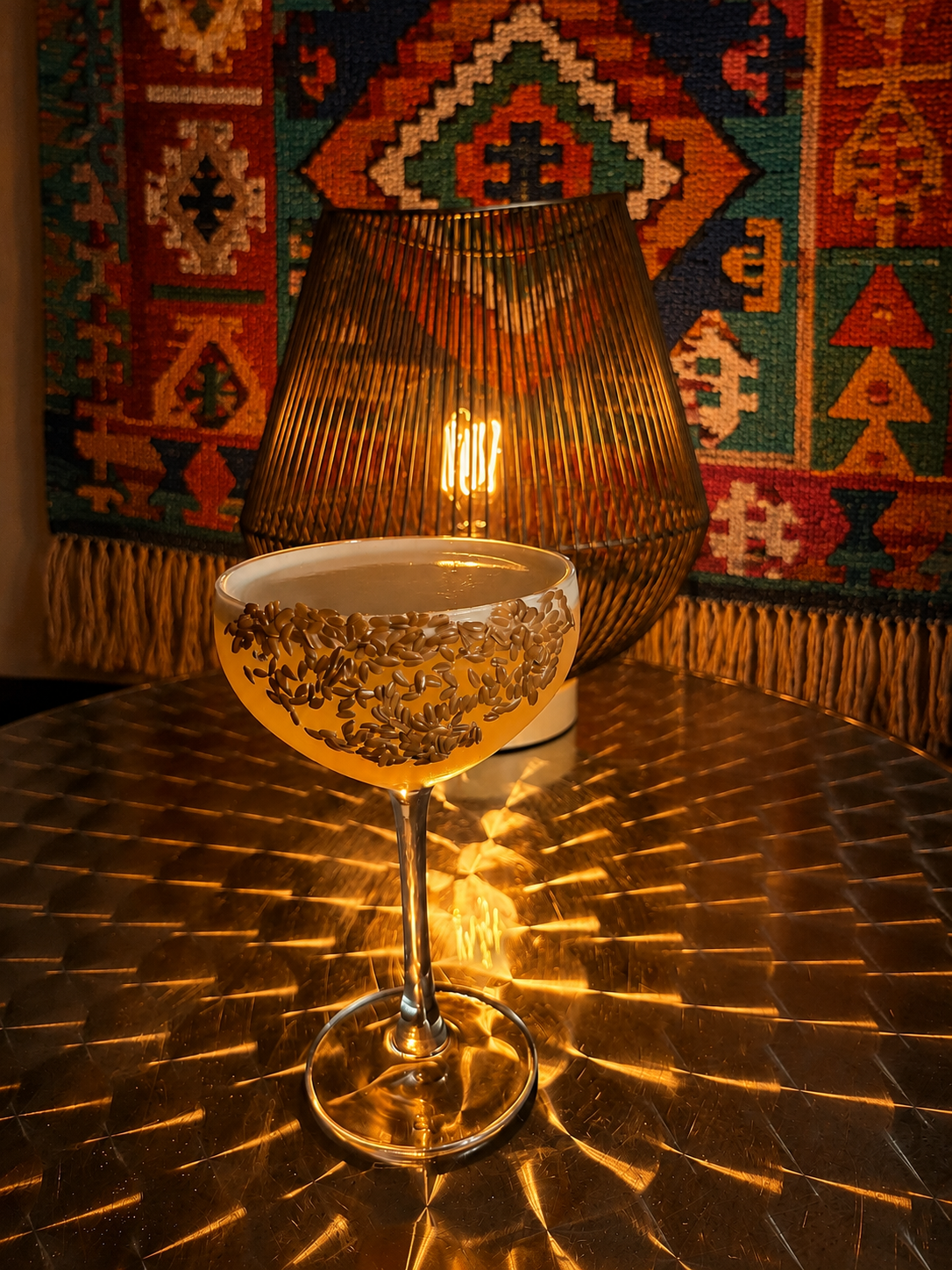 Cocktail Mais d'or mexicain avec de la tequila servit au StudioKaraoké