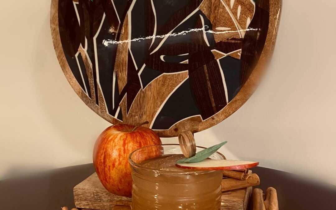 Photo du cocktail de décembre : le Punch'tron normand