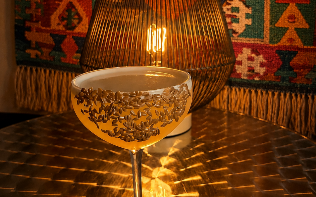 Cocktail Mais d'or mexicain avec de la tequila servit au StudioKaraoké